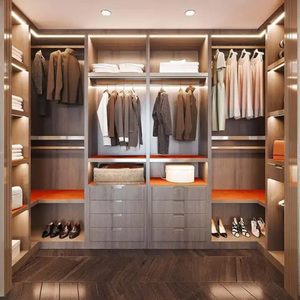 Armario Hogar Dormitorio Simple Luz moderna Guardarropa de lujo Gabinete personalizado Combinación Armario de esquina - Product Image 2