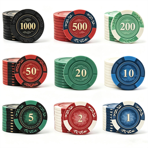 Jetons de poker en céramique ABS en gros, jetons de casino ABS personnalisables avec logo, plusieurs couleurs au choix pour le jeu de poker - Product Image 3