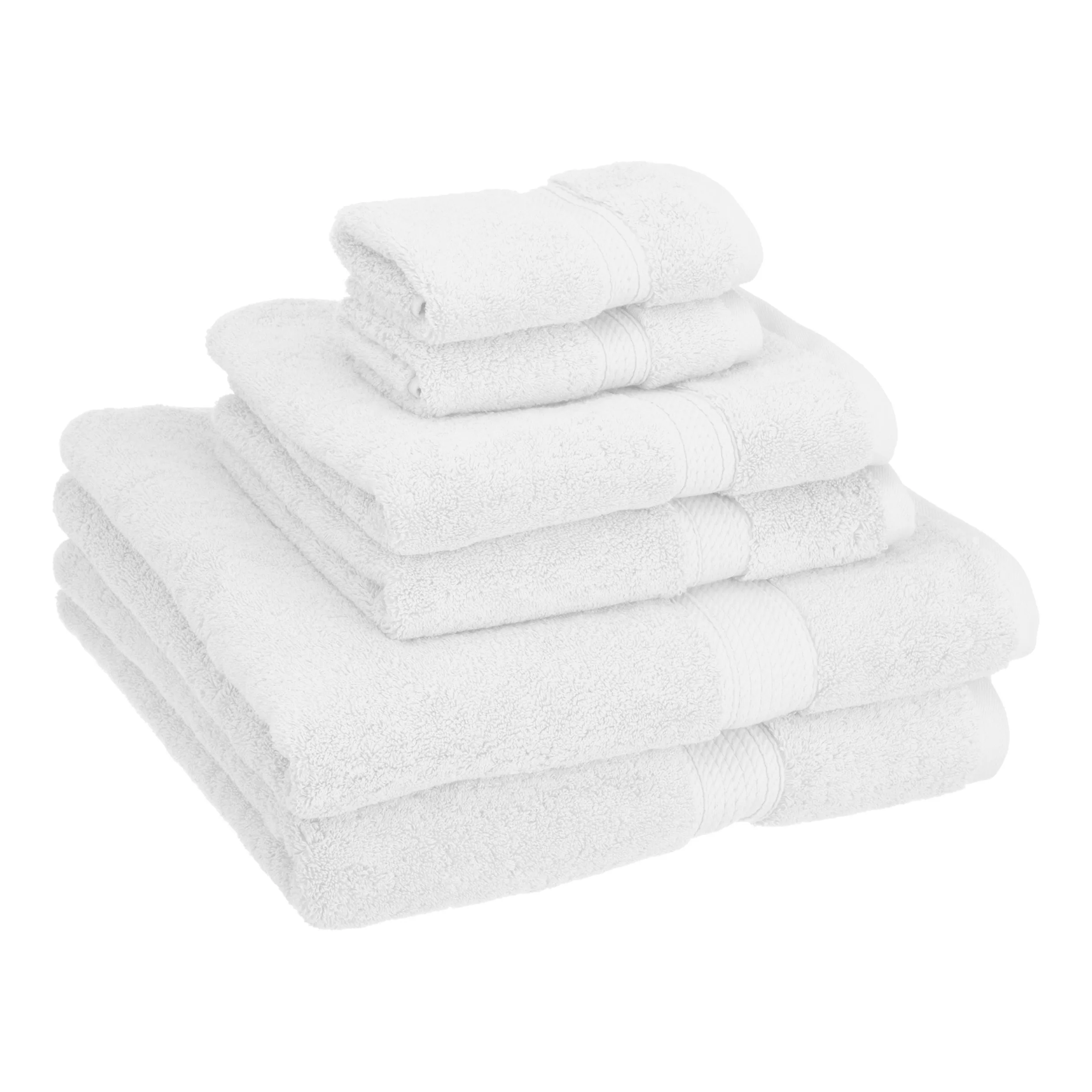 Superior Quality 900 GSM luxury bathroom 6 Piece towel set made long staple combed cotton hotel bath towel
