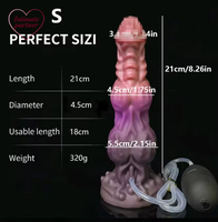 Godemiché Monstre, Godemiché Fantaisie Éjaculant, Godemiché Dragon, Cheval, Chien, Jouet Éjaculant Noué, Jouets Anaux Géants en Silicone pour Femmes