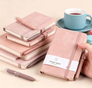 New Arrival Wholesale High Quality Office Journal Custom PU Leather A5/A6/A7 <b>Notebook</b> with Elastic Band Pocket <b>Diary</b> - Product Image 5