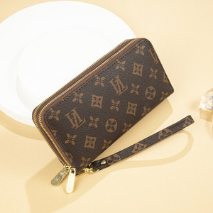 Portafoglio lungo da donna di moda americana 2025 europea borsa <span class=keywords><strong>pochette</strong></span> a doppia cerniera di grande capacità con nuovo Design in poliestere presbito - Product Image 6