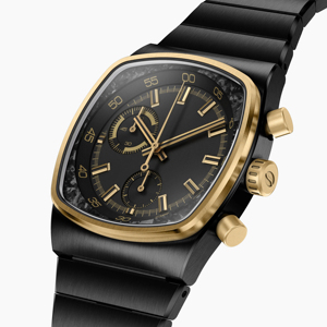 <span class=keywords><strong>Reloj</strong></span> Elegante para Hombre, Resistente al Agua 100M, con Correa Cuadrada de Acero Inoxidable, Cronógrafo Híbrido con Movimiento de Cuarzo, a la Moda - Product Image 4