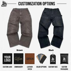 Custom Denim Factory Heavy Duck Canvas Double Knee Front Carpenter <strong>Pants</strong> Tactical Skate <strong>Work</strong> <strong>Pants</strong> Twill <strong>Cargo</strong> <strong>Pants</strong> - Product Image 2