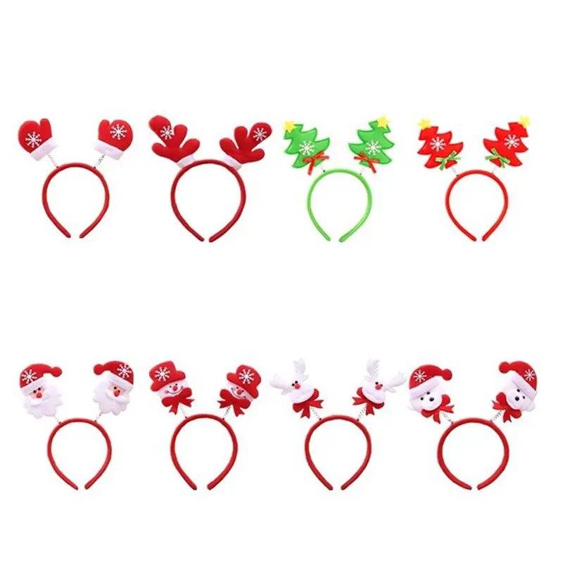 Hot New Christmas Santa Hot hair Hoop ambiente festivo decoración de fieltro