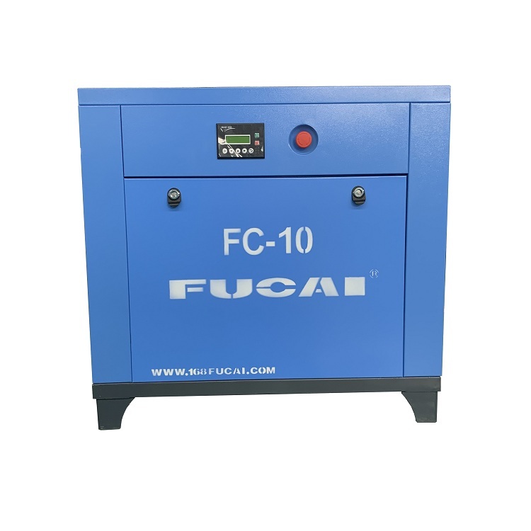 FUCAI CE certified stationary 10hp 7.5kw oil air-compressor
