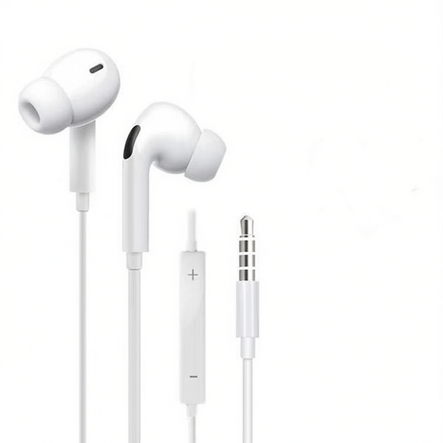 SUNING Wired In-Ear Earphones 3.5mm Jack with Mic and Volume Control Dynamic Driver Plastic for Phones and Devices Made in China