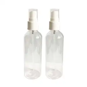 10ml 20ml 30ml 50ml 60ml 100ml 120ml透明プラスチックスプレーボトル、ホワイトスプレー詰め替え可能な化粧品ボトルボトルプラスチク