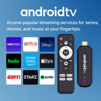 Nuevo TV Stick Android 14.0 para ATV, WiFi de Doble Banda 2.4G y 5G, TV BOX de 2GB y 16GB, Streaming de TV, OTT STB