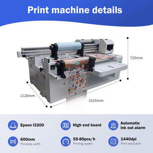 Impresora UV DTF 6090 Plana de Inyección de Tinta para Rollo Redondo y Película Plástica Plana Máquina UV DTF para Película AB de 60cm Impresora de Adhesivos en Película Plástica - Product Image 2