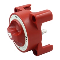 Interruptor de Batería para Yate Marino de 32V 350A, Interruptor Selector de Batería Giratorio de Cobre Rojo Plateado