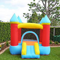 Vente flash : Aire de jeux intérieure gonflable avec toboggan et château rebondissant pour enfants, installation facile, certifié CPC