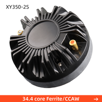 Haut-parleur de compression en titane XY350-2S 34 mm HF, aimant aérospatial 34 noyaux, 60 W max, 8 ohms, pour réparation de haut-parleurs et audio DIY