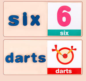 Hot 3D Abc en bois enfants lettre carte de reconnaissance <span class=keywords><strong>mots</strong></span> croisés Puzzle bébé Initial en bois Alphabet éducatif enfant en bas âge jouets - Product Image 3