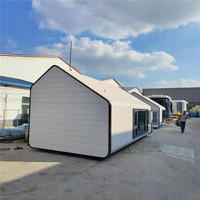 Cabine carrée EPS House en aluminium, revêtement blanc, populaire sur internet, pour hébergement, bureau mobile, hall d'exposition B
