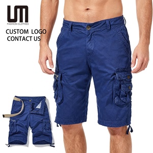 Custom Your Brand Logo Wholesale Hot Selling Summer Men Clothing Casual Pockets Cotton Jogger Loose Cargo Shorts - Product Image 1