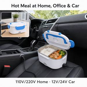 Lonchera Eléctrica con Calefacción 2 en 1, Uso Dual para Auto y Hogar, Contenedor de Alimentos de Acero Inoxidable 304 de 1.5L, Bolsa Bento KL03005 - Product Image 4