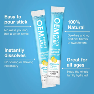 Biocaro OEM Electrolyte <strong>Powder</strong> Beverage Drink Workout Supplement Formula <strong>Rehydration</strong> Recovery Electrolyte Drink <strong>Powder</strong> for Sport - Product Image 4