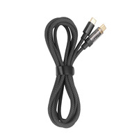Cable de Datos Tipo-C con Pantalla Digital de Nailon, Cable de Carga Rápida de 100 W PD, Cable Transparente en Tiempo Real