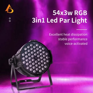 Luces LED AICPOSE para DJ, 54x3w RGB 3en1 RGBW, Luces de Discoteca de un Solo Color en Venta - Product Image 2