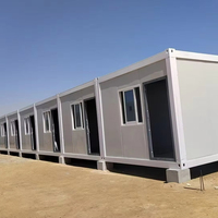 Cabine conteneur préfabriquée à assemblage rapide en acier léger, bureau portable à isolation thermique pour chantier ferroviaire