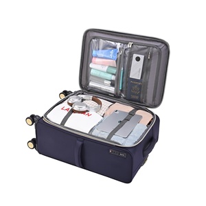 Set di <span class=keywords><strong>Valigie</strong></span> Goby London <span class=keywords><strong>in</strong></span> <span class=keywords><strong>Tessuto</strong></span> Morbido Oxford 4 Pezzi Grande Capacità con Ruote Silenziose e Serratura TSA - Product Image 5