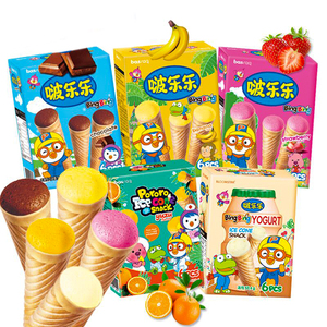 Aperitivos exóticos al por mayor 53,4G <span class=keywords><strong>Bobole</strong></span> coreano en forma de helado Chocolate Sandwich Galleta Sticks - Product Image 6