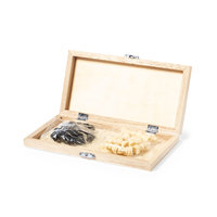 Offre Spéciale Logo personnalisé classique jeu d'échecs ensemble boîte en bois pour enfants adultes famille jouer stylo promotionnel