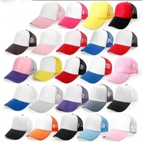 Casquettes de sport Casquette de baseball personnalisée Casquette blanche en maille vierge Casquettes de camionneur en mousse promotionnelles