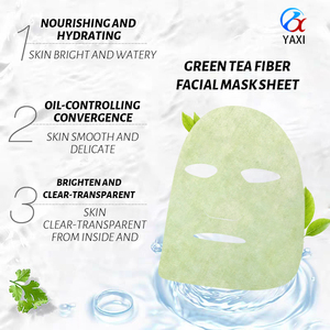 <span class=keywords><strong>Mascarilla</strong></span> Facial de <span class=keywords><strong>Tela</strong></span> No Tejida con Extracto de Té Verde Y318, Biodegradable, de Fibra Vegetal Natural Coloreada, Fibra de <span class=keywords><strong>Cobre</strong></span> y Amoníaco, para el Cuidado de la Piel - Product Image 3