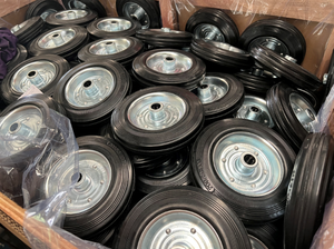 โรงงานราคาถูก75-200มิลลิเมตร2ตันหนักล้อล้อที่มีเบรกยางล้อละหุ่ง - Product Image 5