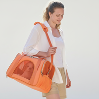 Sac fourre-tout pliable pour animaux de compagnie portable de qualité supérieure approuvé par la compagnie aérienne avec cage respirante sac de transport pour chien adapté aux voyages