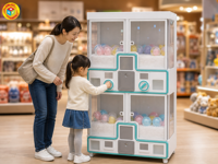 Distributeur automatique de capsules multi-unités à monnayeur, 4 stations Gacha, à vendre