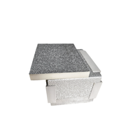 Panneau de conduit HVAC pré-isolé en mousse PU à faible conductivité thermique, avec feuille d'aluminium pour économie d'énergie, pour climatisation commerciale