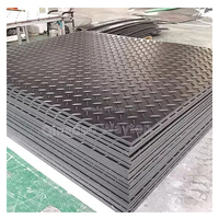 Tapis de sol en polyéthylène haute densité WAYTOP 4x8 pieds, protection temporaire du sol pour chantier de construction en HDPE