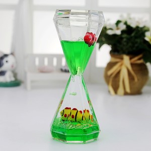 Yu Mo - Adorno Acrílico con Aceite de Diamantes en Forma de Reloj de Arena, Decoración Líquida Colorida para el Hogar u Oficina, Regalo para Mayores de 14 Años - Product Image 2
