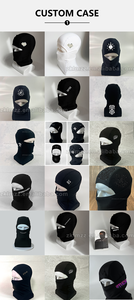 OEM Cross-Border scatola nera imballaggio passamontagna maschera facciale a prova di freddo per arrampicata berretto antivento per gli uomini donne festa appropriata - Product Image 6
