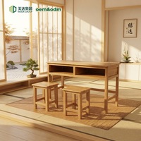 Ensemble de chaises de bureau doubles modernes en chêne massif, multifonctionnel, confortable, pour bureau d'étude, usage commercial, garantie de 5 ans