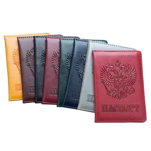 בולט רוסית הלאומי סמל 64 דפוס דרכון holderTravel דרכון בעל כיסוי מזהה כרטיס תיק דרכון ארנק אחסון תיק