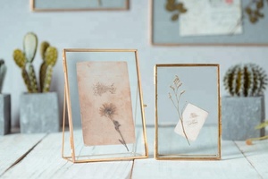 Vintage Rustic <strong>Double</strong> Sided Glass Copper Metal Picture <strong>Photo</strong> <strong>Frame</strong> for Home Deco - Product Image 6