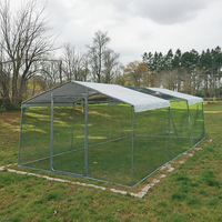 Poulailler moderne portable en métal et cage respirante avec porte pour petits animaux cadre en fil d'acier pour ferme avicole