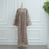 Abaya LR1069 en polyester à fleurs stéréo et perles, de Loriya AliExpress, Dubaï, Moyen-Orient, 2025