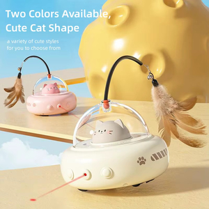 2025 mới phổ biến thông minh Mèo trêu chọc Đồ chơi điện cảm ứng với lông mèo trêu chọc dính sản phẩm vật nuôi - Product Image 2