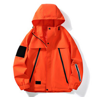 Vestes softshell décontractées pour hommes, printemps, extérieur, avec logo personnalisé, fermeture éclair intégrale, capuche, imperméables et coupe-vent, grandes tailles