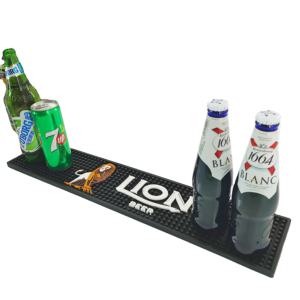 Eco Friendly Multi Color Custom Size Silicone <b>Bar</b> Counter <b>Mat</b> Non Slip Waterproof Spill Resistant Drainage <b>Bar</b> Service Pad - Product Image 1