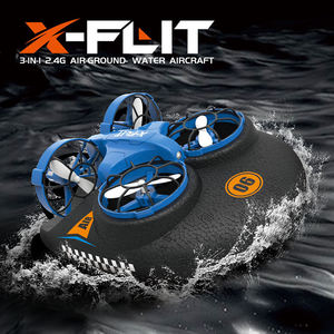 Drone <span class=keywords><strong>RC</strong></span> 3-en-1, mini-modèle d'avion avec <span class=keywords><strong>bateau</strong></span> <span class=keywords><strong>électrique</strong></span> de luxe personnalisé pour enfants, jeu en extérieur <span class=keywords><strong>mer</strong></span>/terre/air - Product Image 2