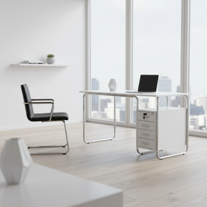 Moderna stazione di lavoro modulare bianco per ufficio <span class=keywords><strong>allungabile</strong></span> <span class=keywords><strong>tavolo</strong></span> da scrivania in legno per i dipendenti ambiente di lavoro confortevole - Product Image 1