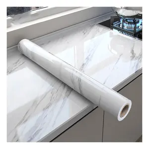 Luxury Waterproof Home Decoration Design Custom Peel and Stick Marble Wall Paper Roll Wallpaper Sticker for Kitchen