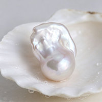 Perles baroques d'eau douce de qualité AAAA, 16 mm, blanches, naturelles, pour la fabrication de bijoux