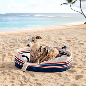 थोक हस्तनिर्मित कपास बुना हुआ पालतू वाहक हल्के समुद्र तट बैग गर्मी की छुट्टी और रोजमर्रा की खरीदारी के लिए खुला डिजाइन - Product Image 5